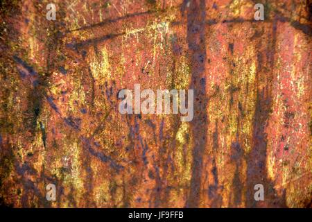 red rusty metal background Stock Photo