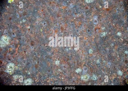 bizarre grunge rusty metal backdrop Stock Photo