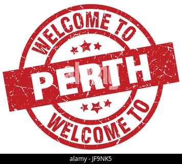welcome to Perth red stamp Stock Vector Image & Art - Alamy