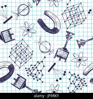 School theme seamless Stock Vector