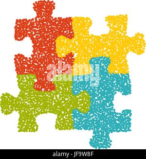 Puzzle background. Dotwork. Stock Vector