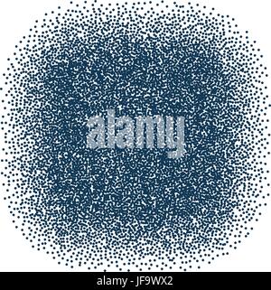 Blue dotted banner Stock Vector