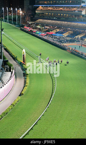 Happy Valley Racecourse in Hong Kong Stock Photo