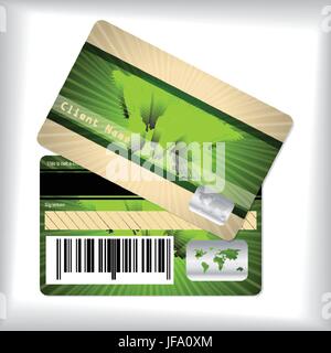 Loyalty card with bursting map Stock Vector
