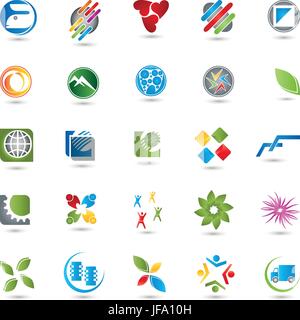 logos collection,creative logo set Stock Vector