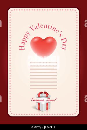 Valentine's Day Design Template Stock Vector