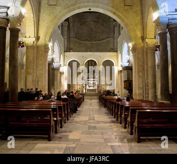 Inside St. Nicholas Basilica. Bari. Apulia. Stock Photo