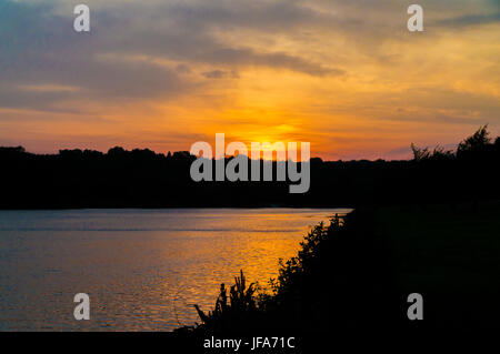 Schuykill River Sunset Stock Photo