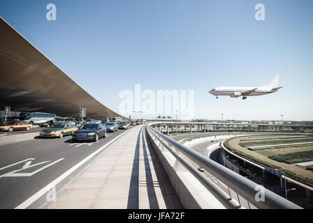 beijing international airport Stock Photo