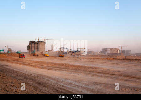 construction site of coal preparation factory Stock Photo