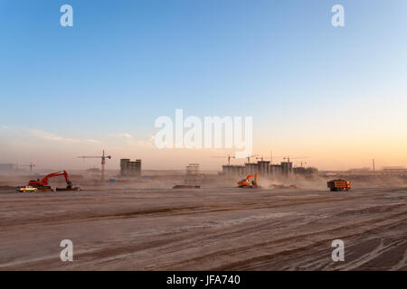 the construction site of coal washery Stock Photo