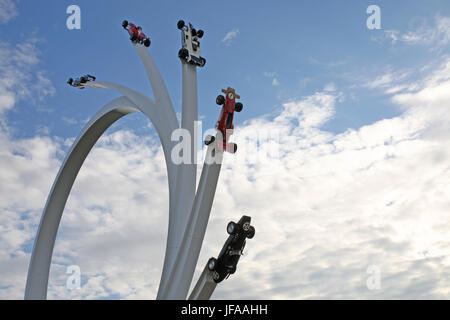 Goodwood, UK. 30th June 2017, Bernie Ecclestone central feature at Goodwood Festival of Speed Credit: Malcolm Greig/Alamy Live News Stock Photo