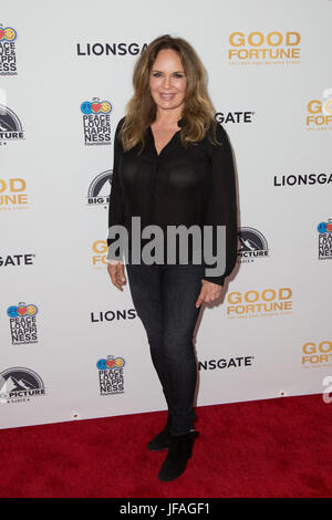 Beverly Hills, California., USA. 29th June, 2017. Actress Catherine Bach arrives at the 'Good Fortune' Movie Premiere held at the Samuel Goldwyn Theater in Beverly Hills, California on June 29th, 2017. Credit: Sheri Determan/Alamy Live News Stock Photo