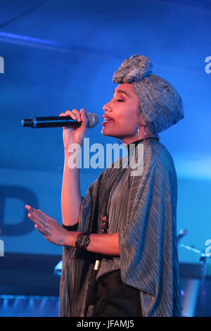 New Orleans, LA, USA. 30th June, 2017. Yuna at the 2017 ESSENCE Festival Presented By Coca Cola at the Mercedes-Benz Superdome on June 30, 2017 in New Orleans, Louisiana. Credit: Walik Goshorn/Media Punch/Alamy Live News Stock Photo
