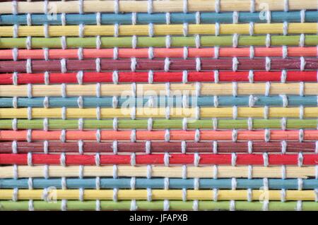 Colorful bamboo sticks texture as background or wallpaper Stock Photo