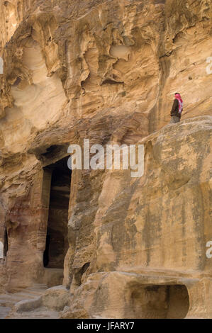 Jordan, Beida, also known as 'Little Petra'. Stock Photo