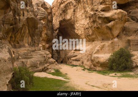 Jordan, Beida, also known as 'Little Petra'. Stock Photo