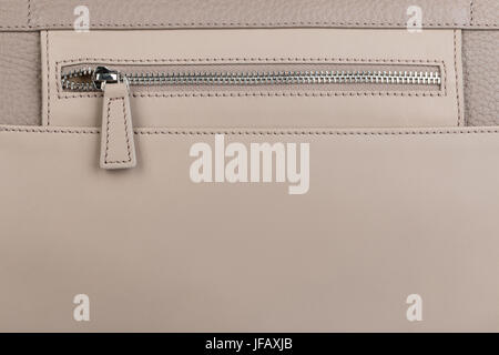 Beige natural leather texture background Stock Photo