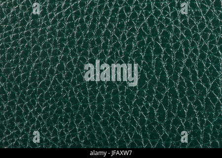 Dark green natural leather texture background Stock Photo