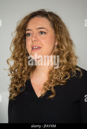 Deputy Executive Director of Unicef UK Lily Caprani speaks during the launch of a new partnership between Unicef and Garnier, at Adelphi Terrace, London. Stock Photo