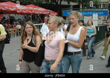 German football fans in good mood during the world cup match Germany vs ...