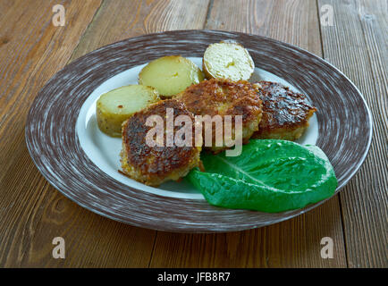 Finnish Salisbury steak Stock Photo