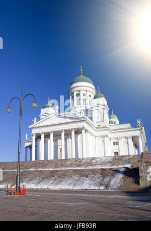 Lutheran cathedral in Helsinki Stock Photo