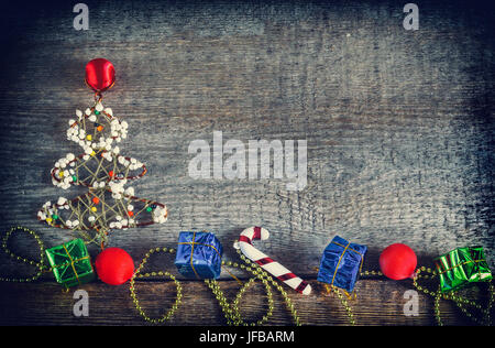 Christmas Tree gift boxes Stock Photo