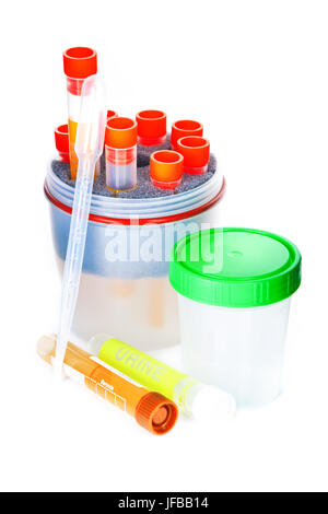 Medical test tubes Stock Photo