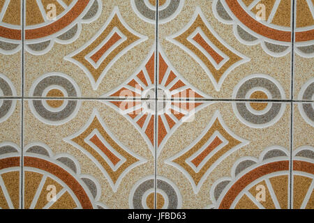 Tiled wall texture Stock Photo