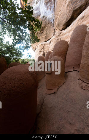 Troglodyte village, Burkina faso Stock Photo