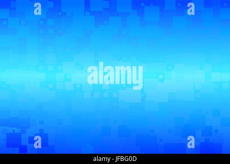 Turquoise blue gradient vector abstract glowing background with random sizes rounded corners tiles Stock Vector