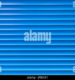 Venetian blinds. Blue toned. Stock Photo