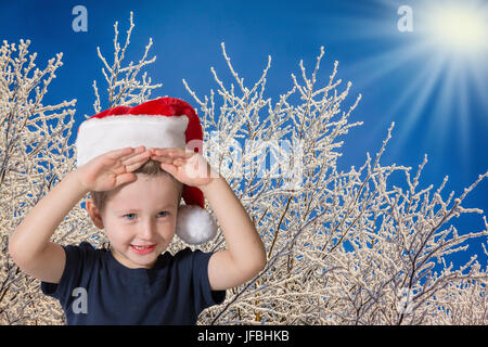 Cute kid having fun smiling Stock Photo