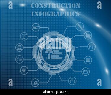 Construction Infographic Set Stock Vector Image & Art - Alamy