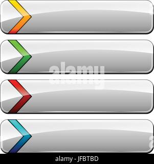 blank web buttons Stock Vector