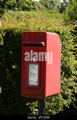 British village post box Stock Photo