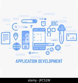 App development Stock Vector