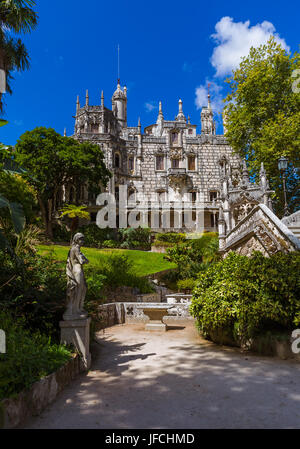 Castle Quinta da Regaleira - Sintra Portugal Stock Photo