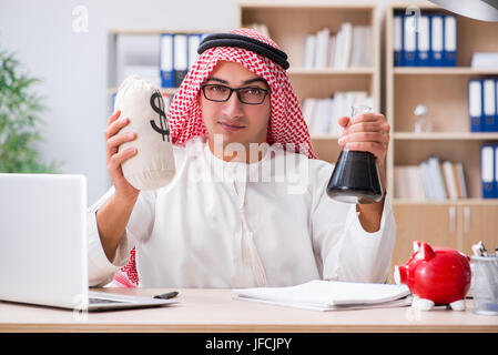 Young arab businessman in business concept Stock Photo