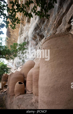 Troglodyte village, Burkina faso Stock Photo