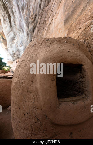 Troglodyte village, Burkina faso Stock Photo