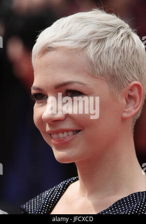 Actress Michelle Williams attends the Wonderstruck screening during the 70th annual Cannes Film Festival at Palais des Festivals on May 18, 2017 in Cannes, France. Stock Photo