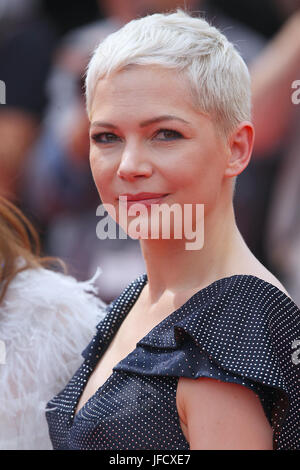 Actress Michelle Williams attends the Wonderstruck screening during the 70th annual Cannes Film Festival at Palais des Festivals on May 18, 2017 in Cannes, France. Stock Photo