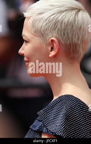 Actress Michelle Williams attends the Wonderstruck screening during the 70th annual Cannes Film Festival at Palais des Festivals on May 18, 2017 in Cannes, France. Stock Photo