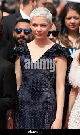 Actress Michelle Williams attends the Wonderstruck screening during the 70th annual Cannes Film Festival at Palais des Festivals on May 18, 2017 in Cannes, France. Stock Photo