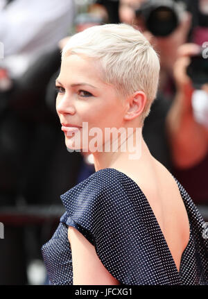 Actress Michelle Williams attends the Wonderstruck screening during the 70th annual Cannes Film Festival at Palais des Festivals on May 18, 2017 in Cannes, France. Stock Photo