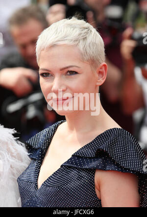 Actress Michelle Williams attends the Wonderstruck screening during the 70th annual Cannes Film Festival at Palais des Festivals on May 18, 2017 in Cannes, France. Stock Photo