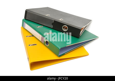 loose-leaf binder isolated on white background Stock Photo
