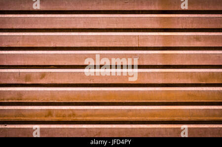 Red roller shutter door Stock Photo